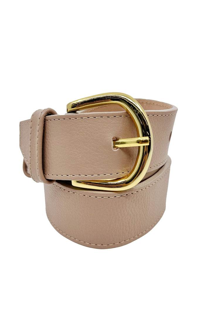 Jeans Belt Nude Soft Leather Belts