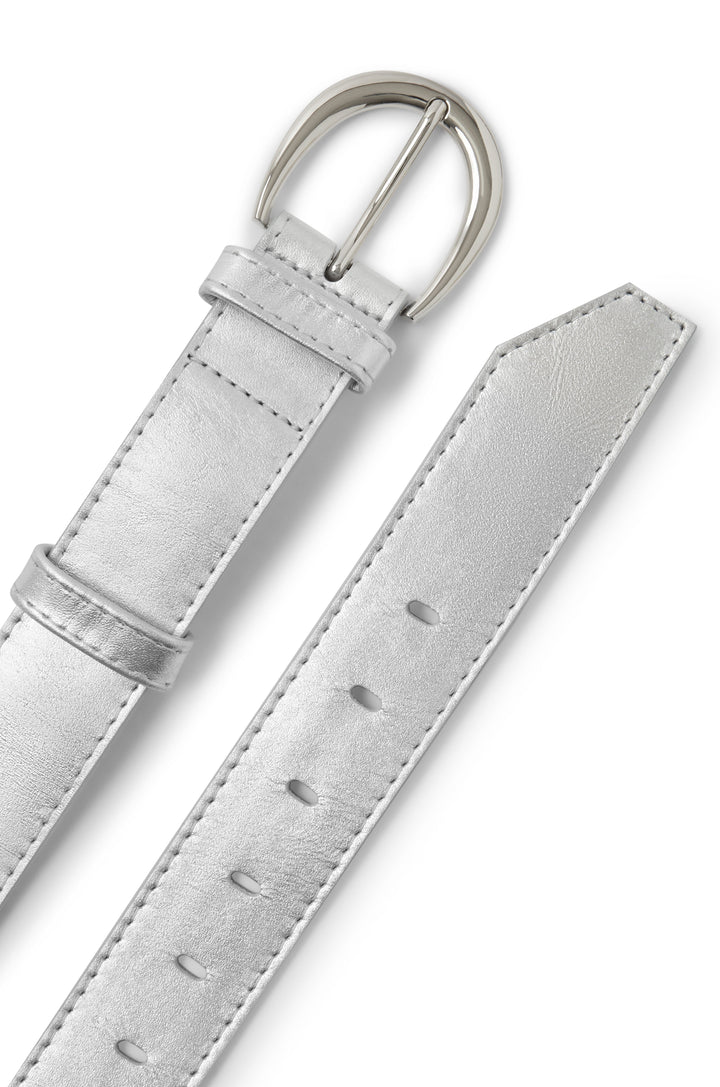 Jeans Belt Silver Metallic Belts