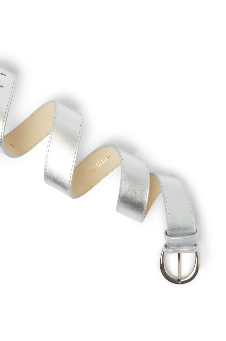 Jeans Belt Silver Metallic Belts