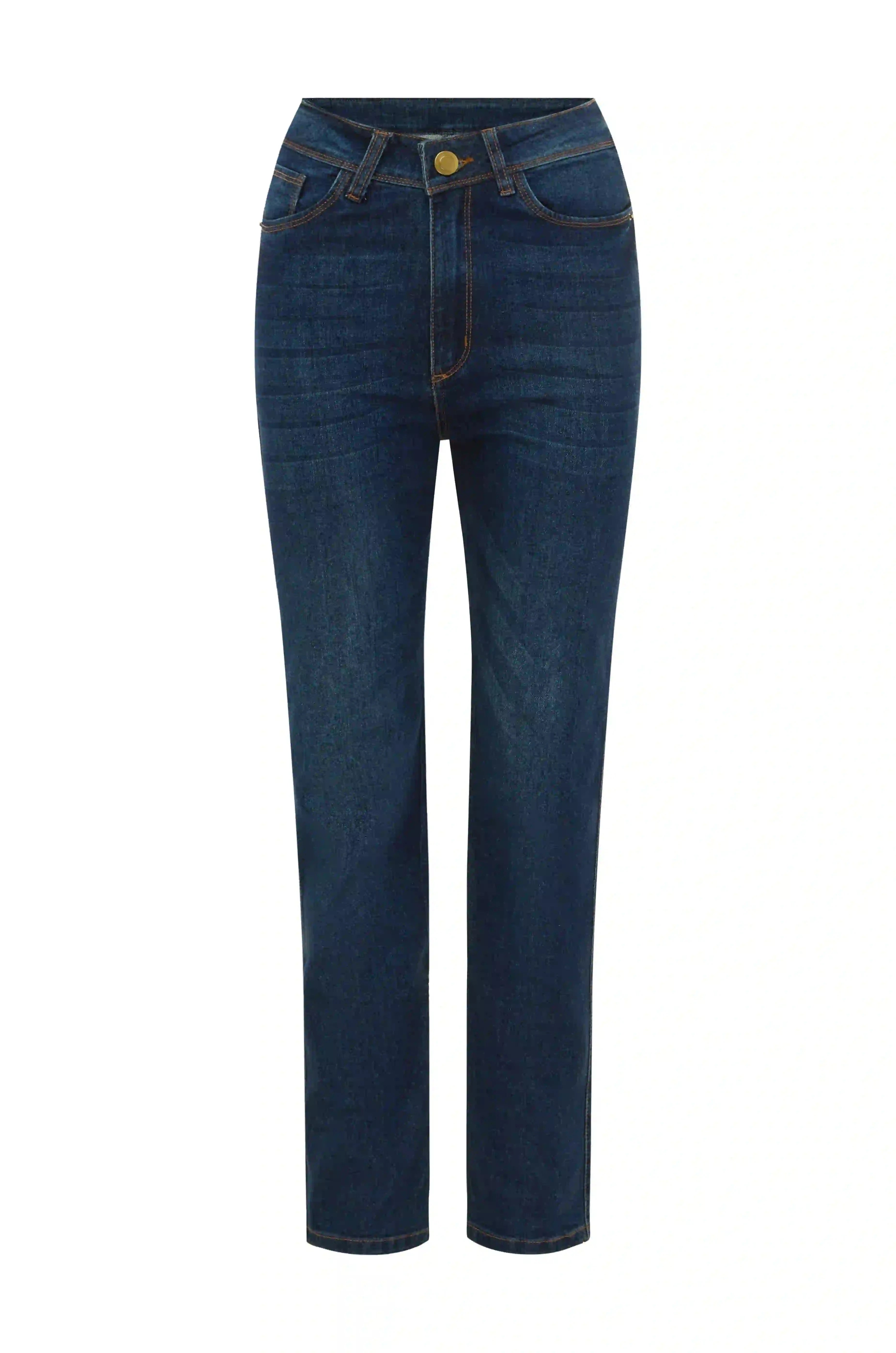 Katya Jeans Denim Blue High Rise Denim Pants
