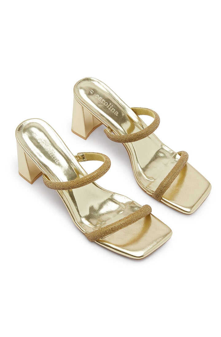 Krissy Heels Gold Shoes