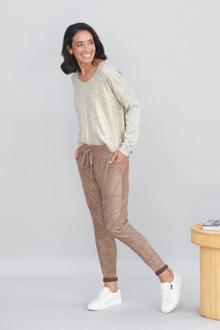 Lakelyn Jogger Mocha Pants