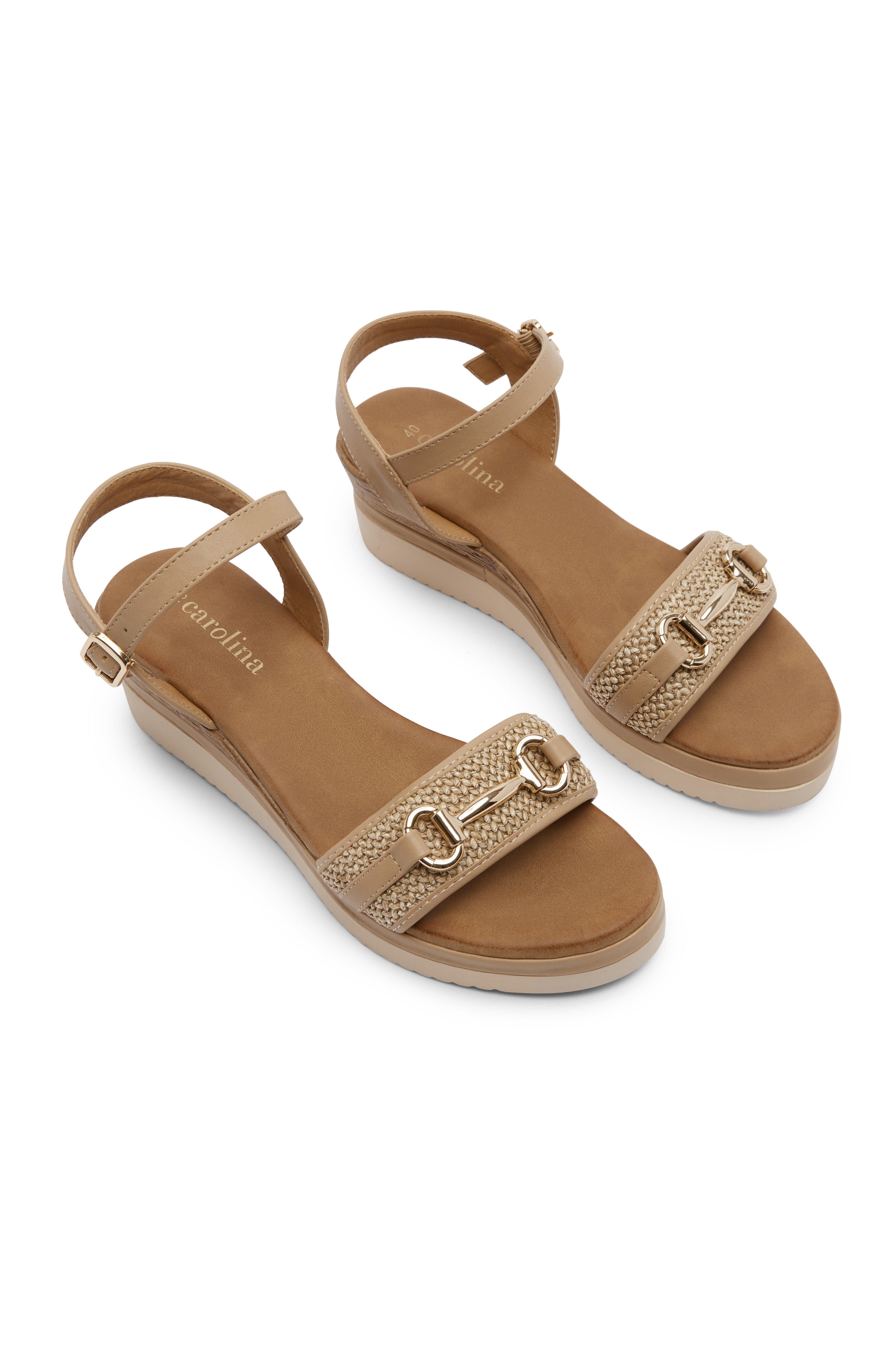 Leandra Wedges Nude Shoes
