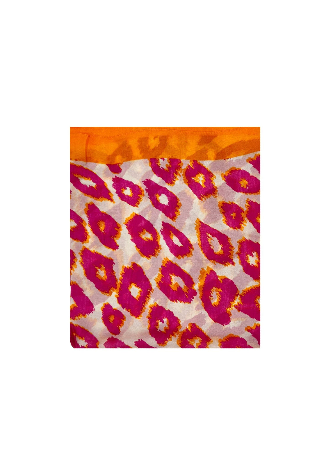 Lionnia Magenta and Orange Silk Scarf Scarves