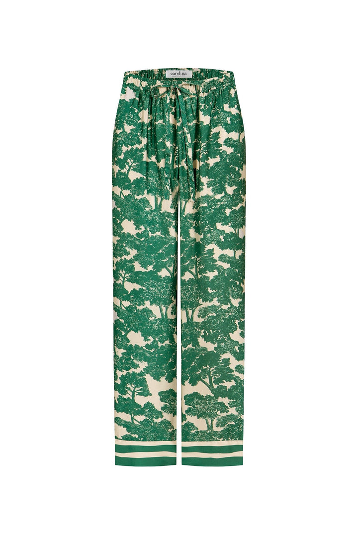 Lisa Print Pants Emerald Pants