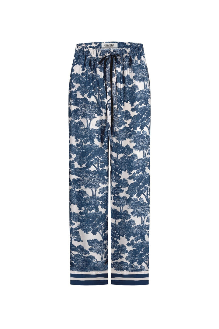 Lisa Print Pants Navy Pants
