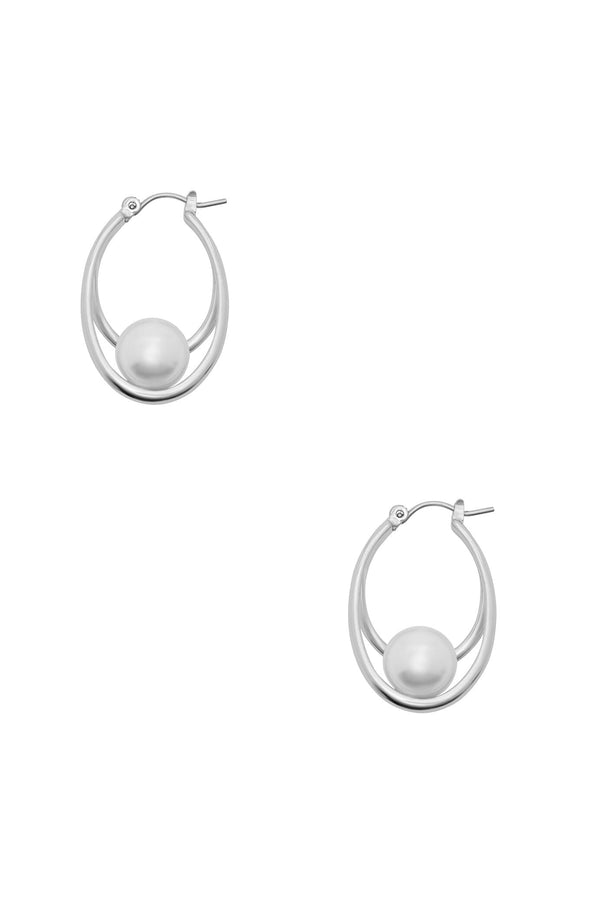 Londyn Earrings Silver Hoop Earrings