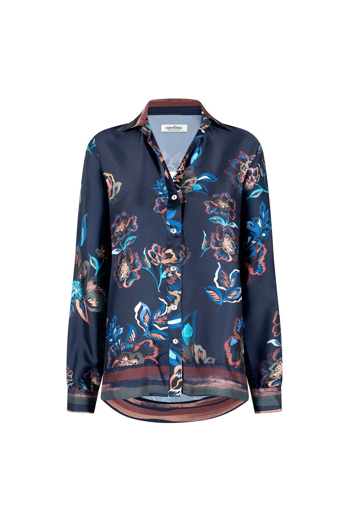 Louise Long Sleeve Collared Top Tops