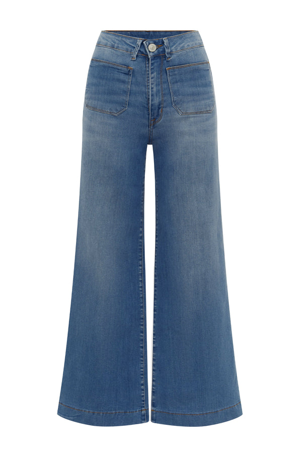 Maddy Wide Leg Denim Jeans Denim Pants