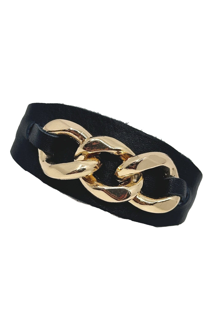 Madelyn Leather Bracelet Black Bracelet