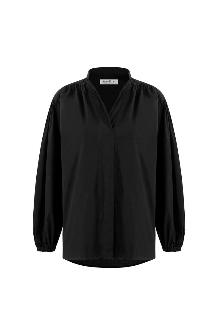 Makayla Long Sleeve Top Black Tops
