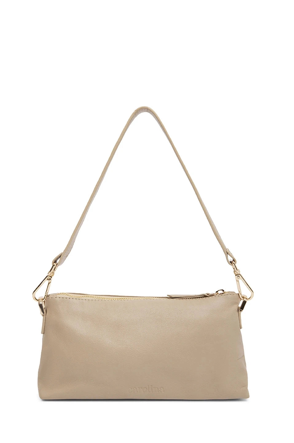 Marisol Leather Shoulder Bag Nude Leather