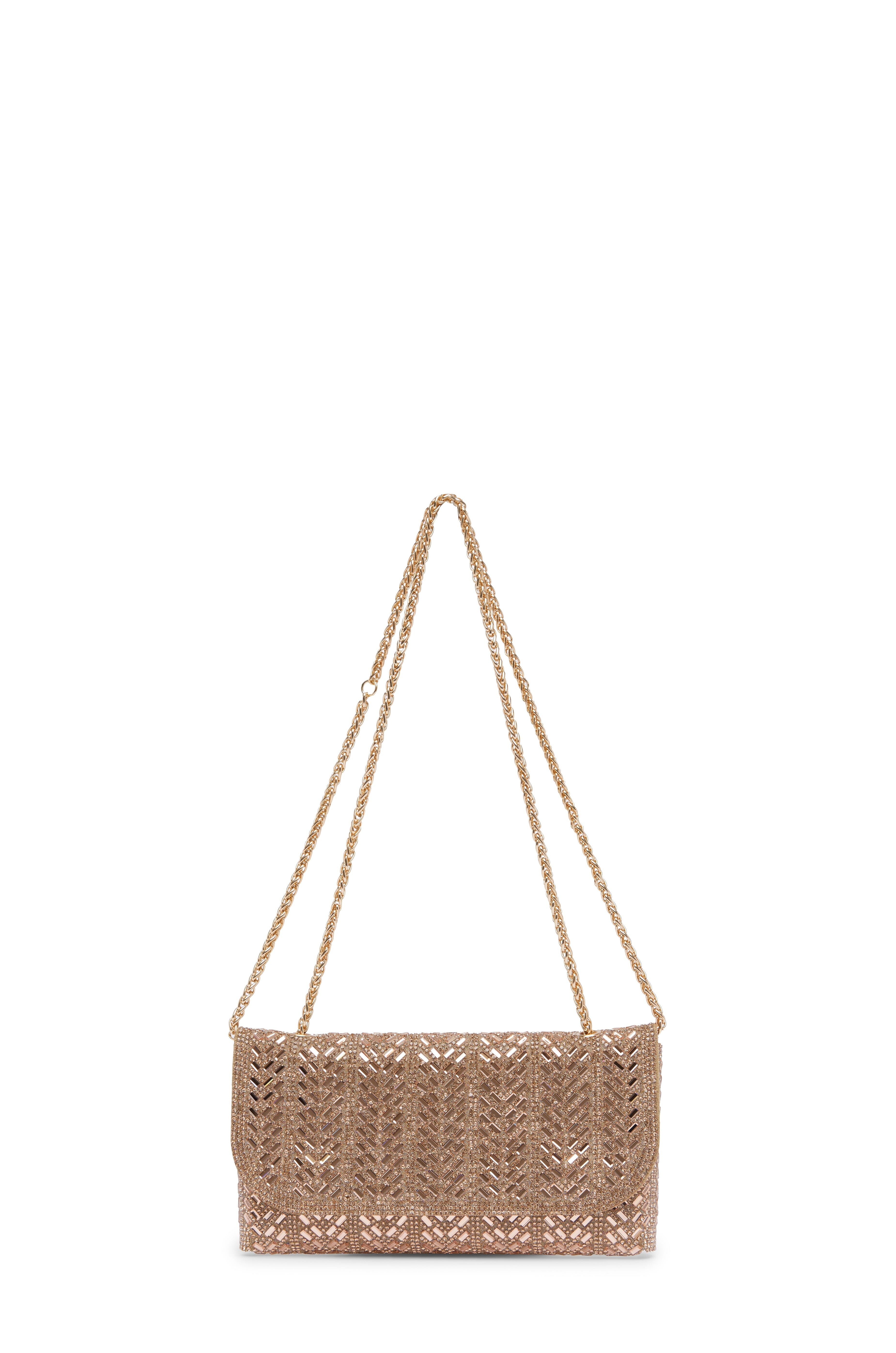 Mimi Sequinned Clutch Bag Rose Gold Seasonal Handbag