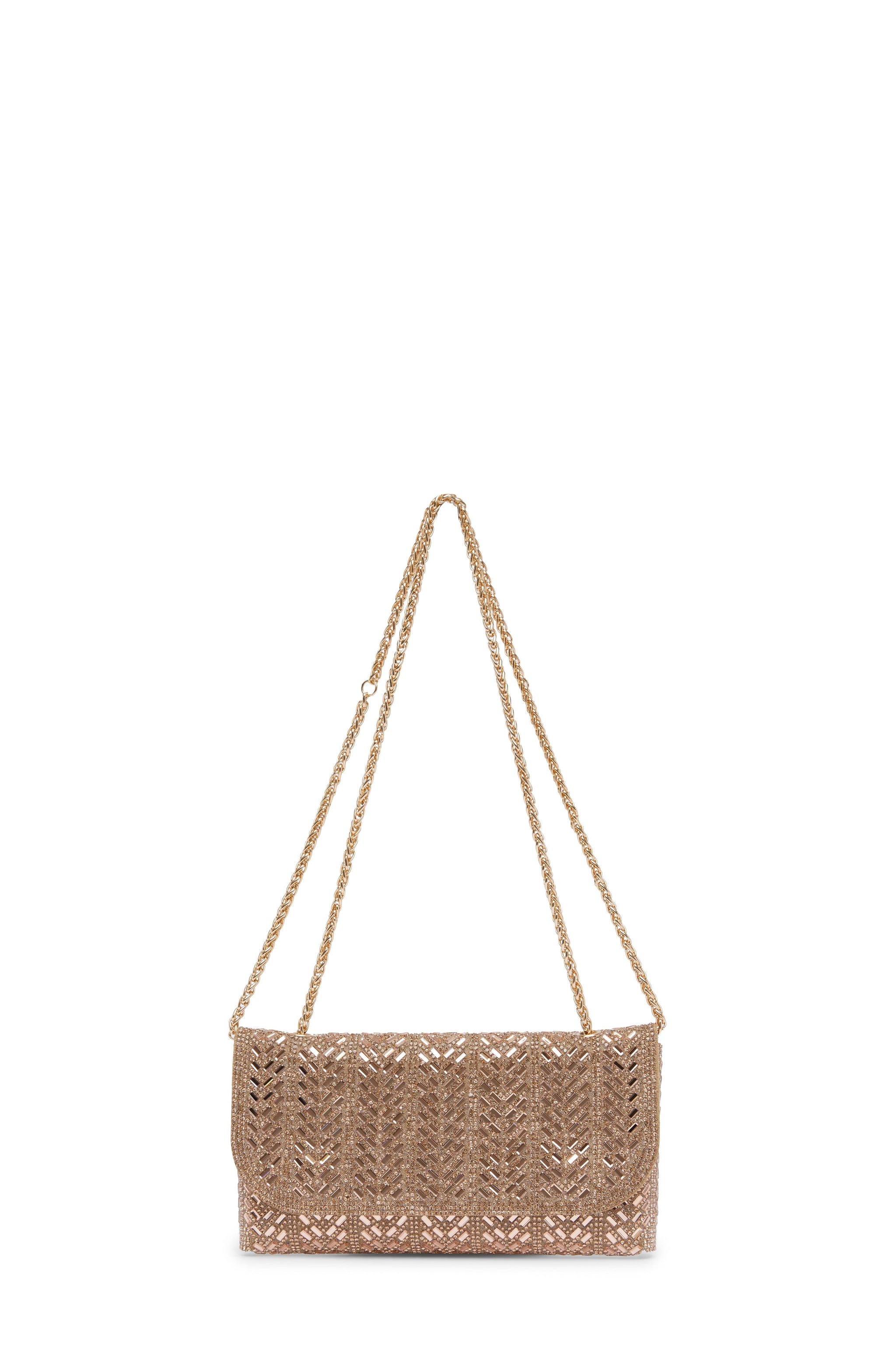 Mimi Sequinned Clutch Bag Rose Gold Seasonal Handbag