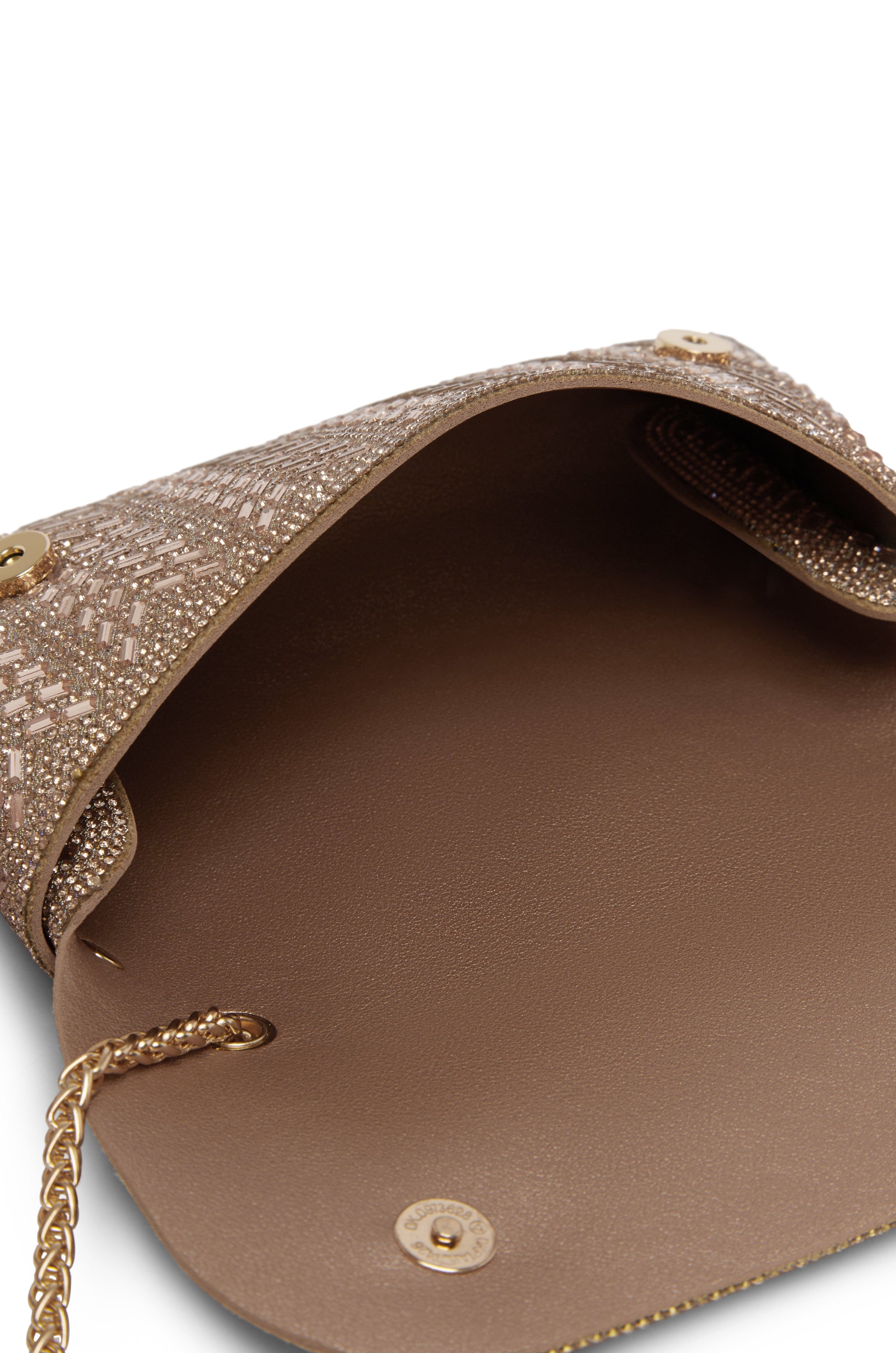 Mimi Sequinned Clutch Bag Rose Gold Seasonal Handbag