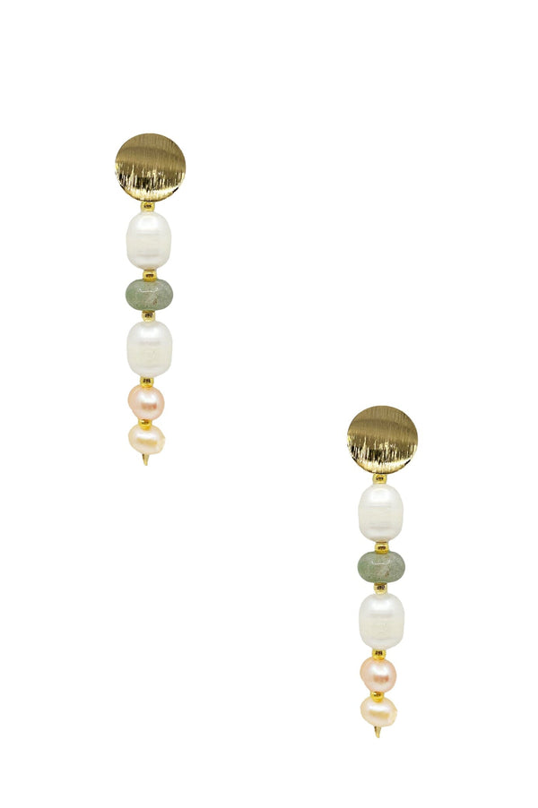 Monroe Pearl Earrings Multicolour Earrings