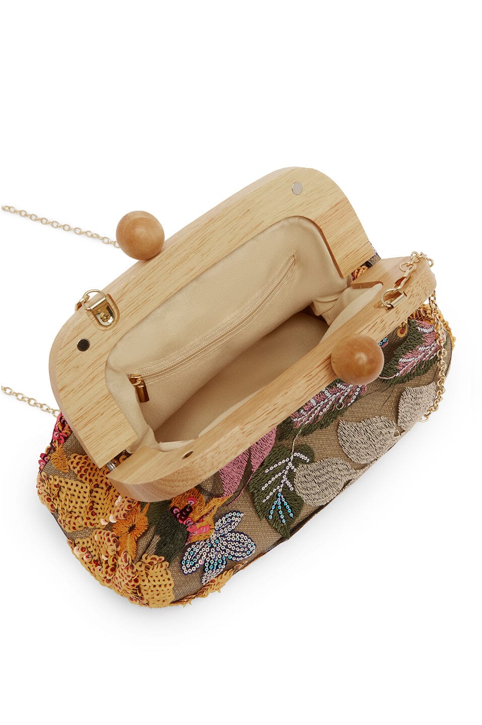 Nancy Floral Sequinned Clutch Bag Multi Colour - Pre Order Handbags