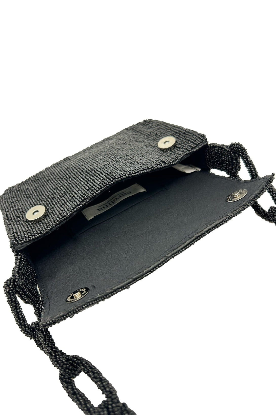 Nara Sequinned Clutch Bag Black Seasonal Handbag