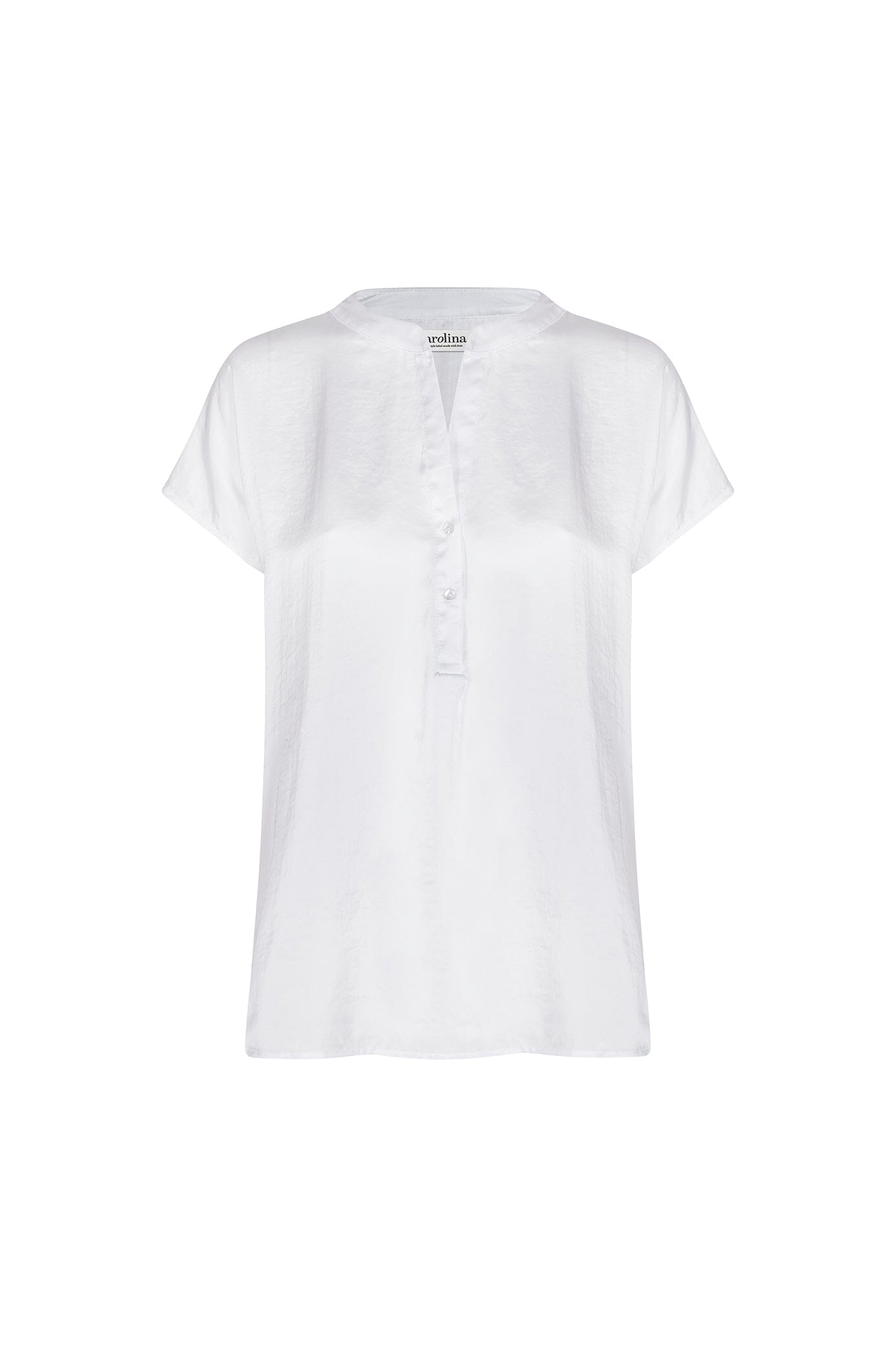 Nicole Short Sleeve Top White Tops