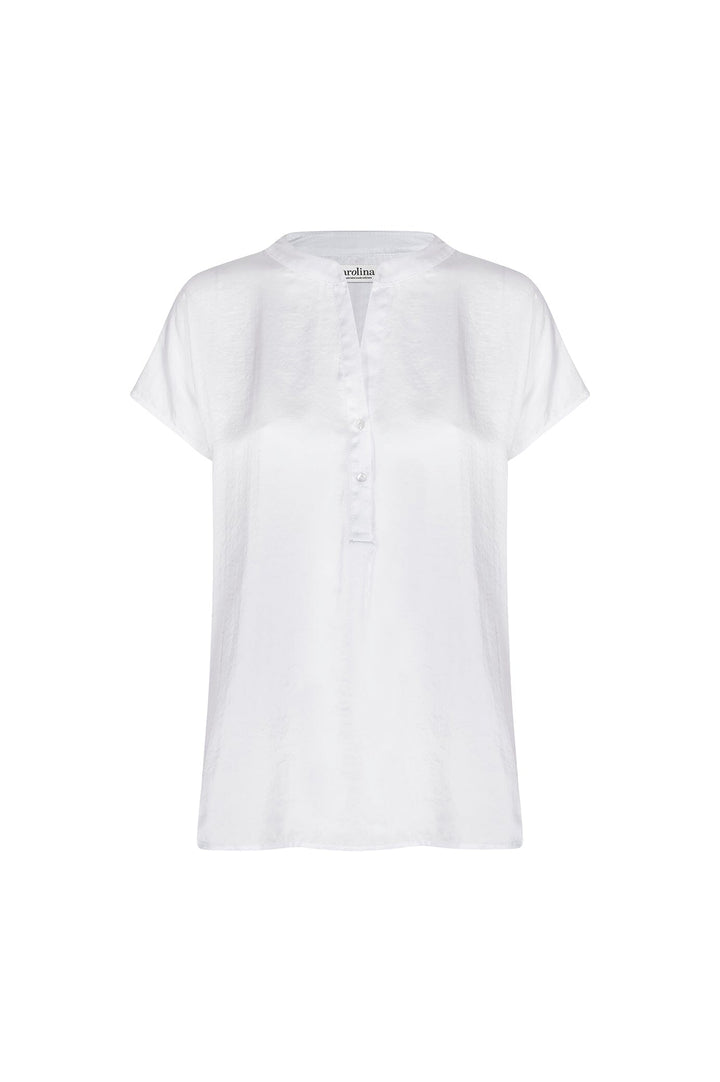 Nicole Short Sleeve Top White Tops