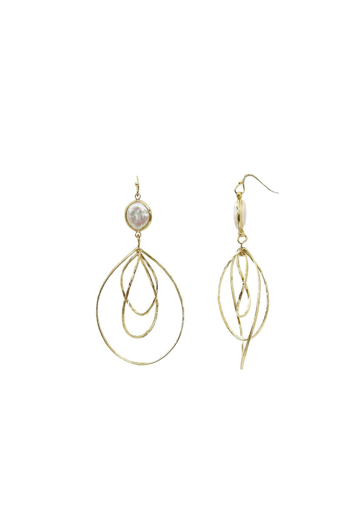 Novie Pearl Earrings Gold Earrings