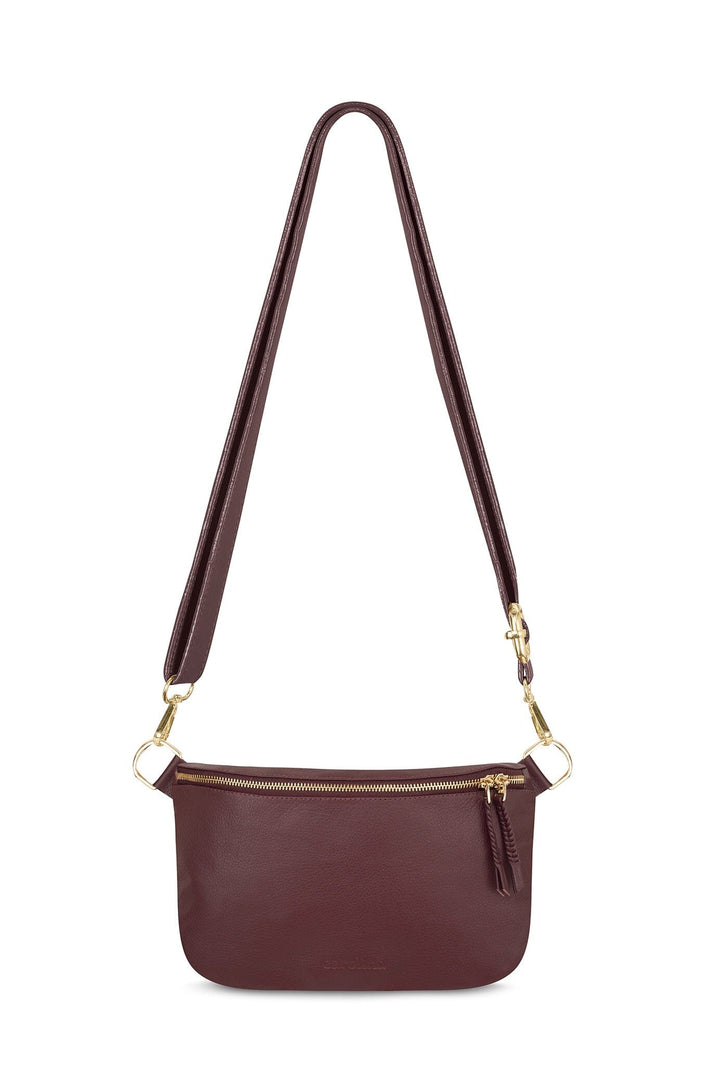 Ramona Leather Handbag Burgundy Leather