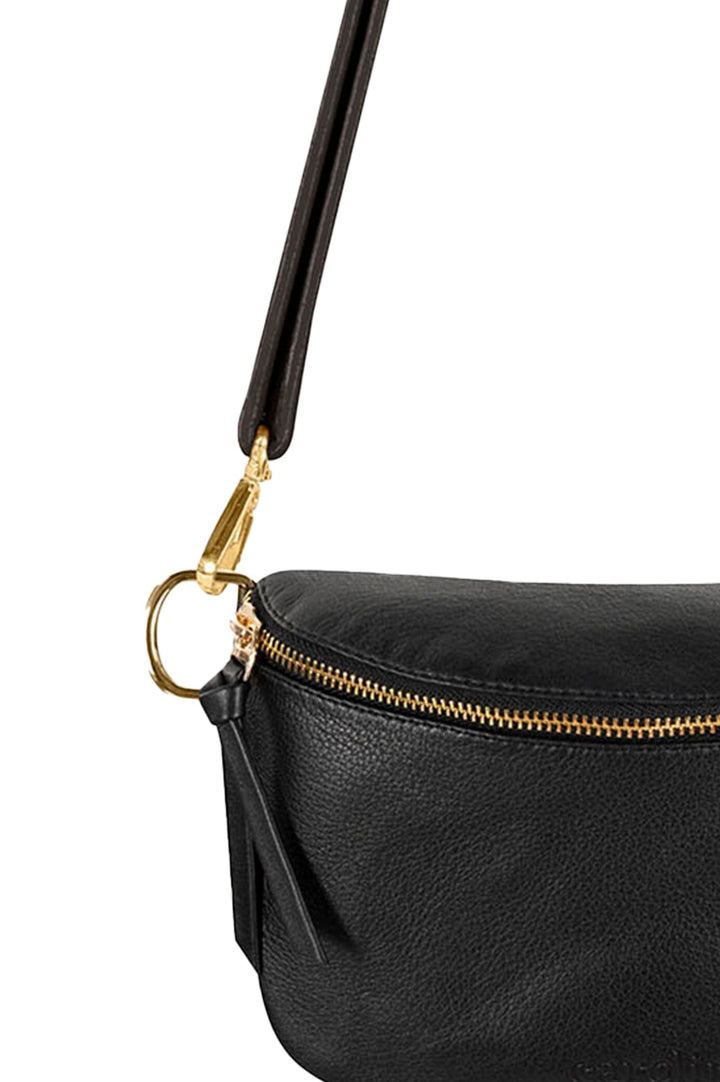 Ramona Small Leather Handbag Black Crossbody Bag
