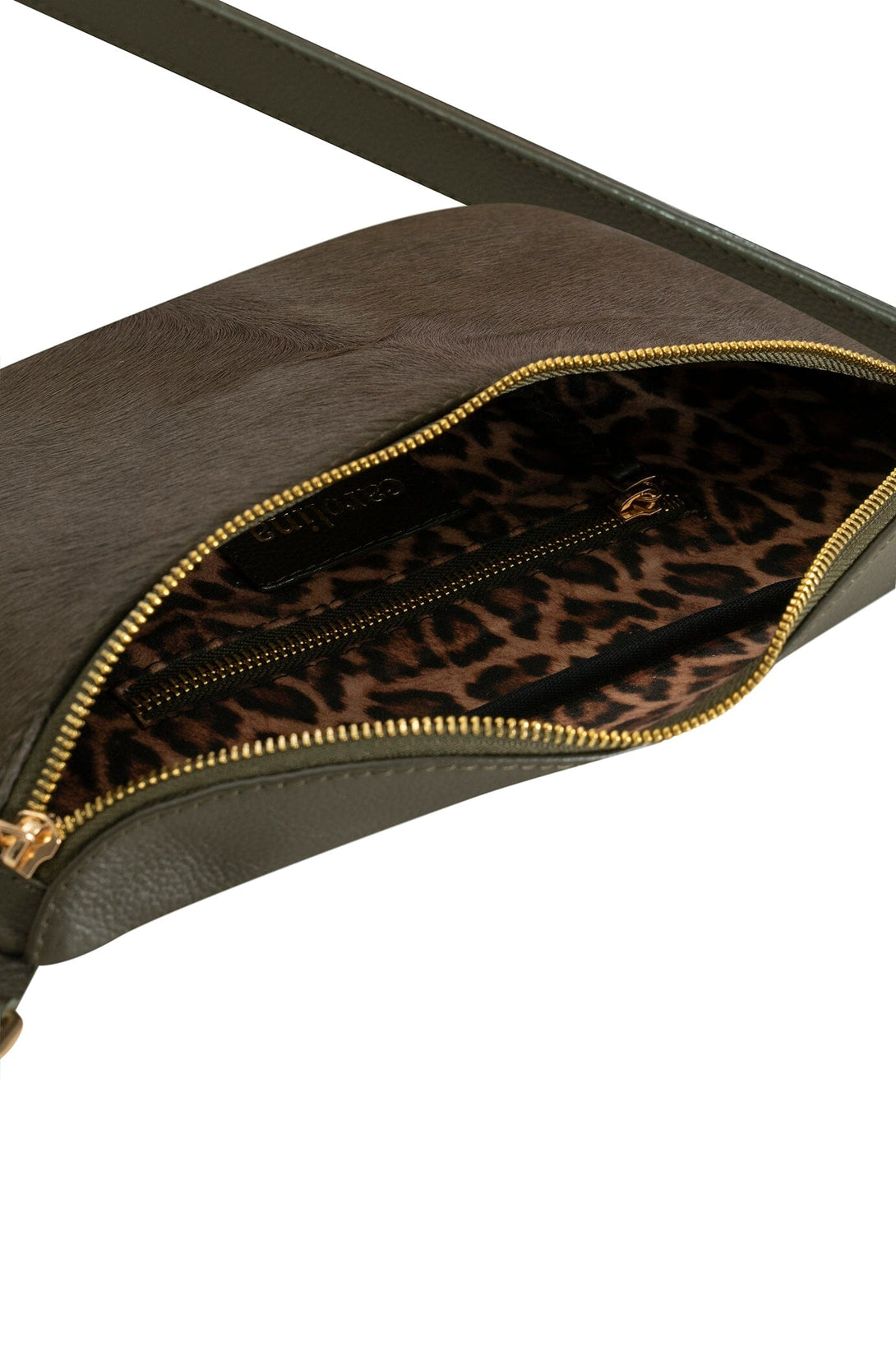 Ramona Leather Handbag Olive Cowhide Leather