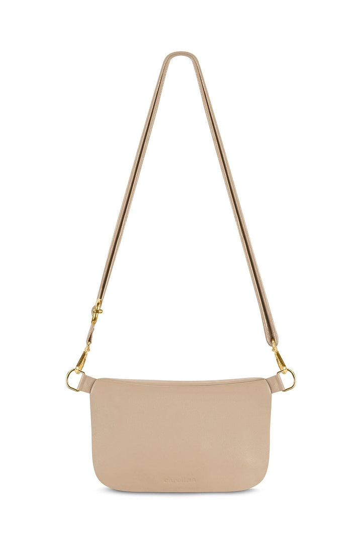 Ramona Leather Handbag Nude Crossbody Bag