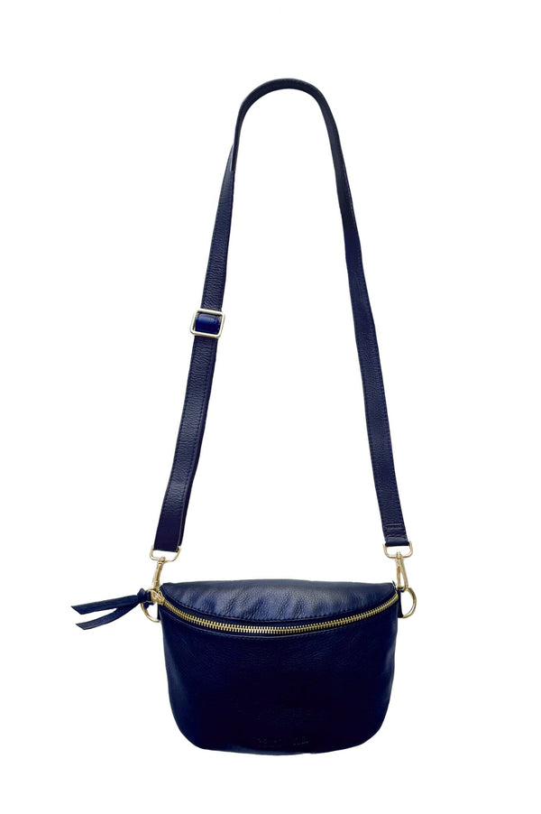 Ramona Small Handbag Navy Leather