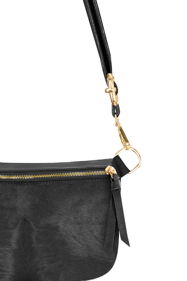 Ramona Small Leather Handbag Black Cowhide Leather