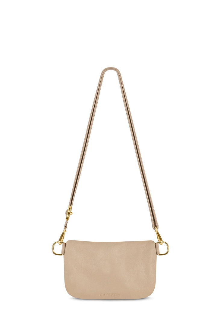 Ramona Small Leather Handbag Nude Crossbody Bag