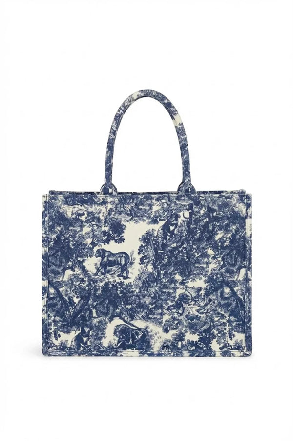 Sardinia Tote Bag Navy Forest Handbags