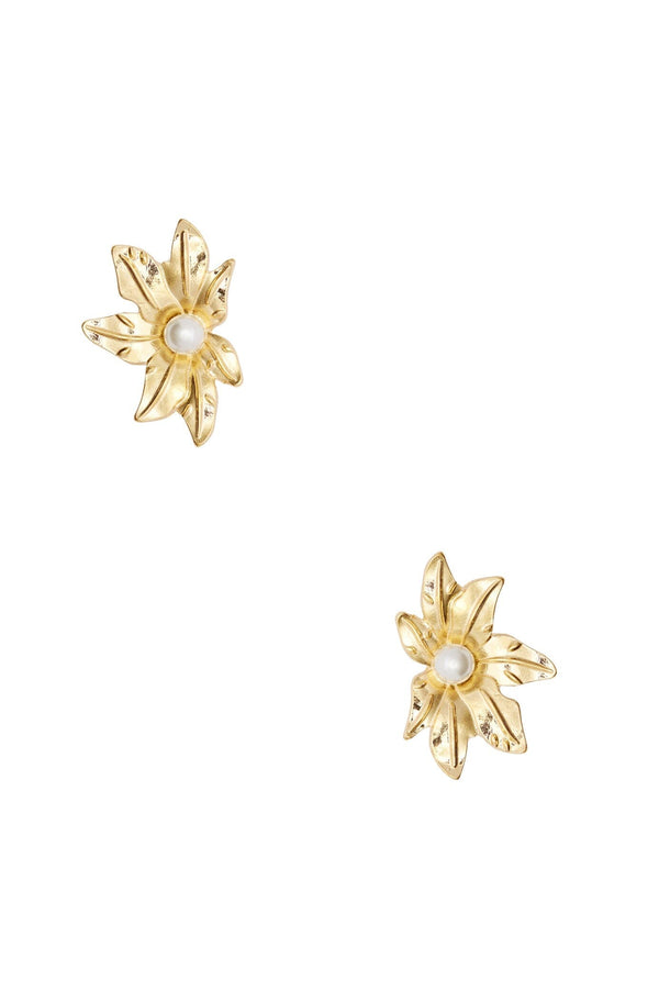 Selah Floral Earrings Gold Stud Earrings