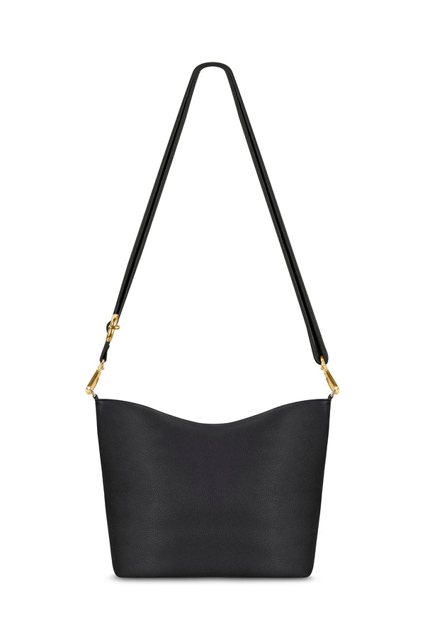 Simonetta Leather Handbag Black Leather