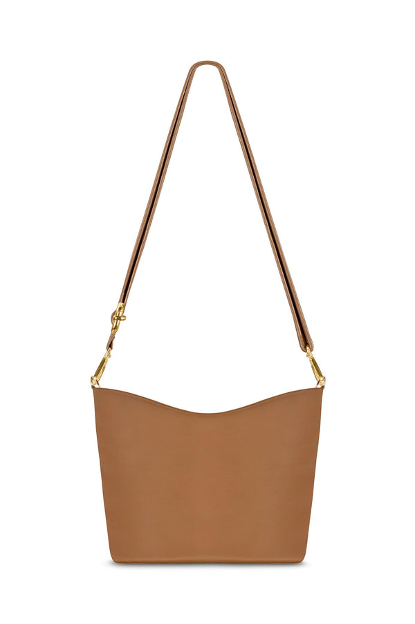 Simonetta Leather Handbag Tan Leather
