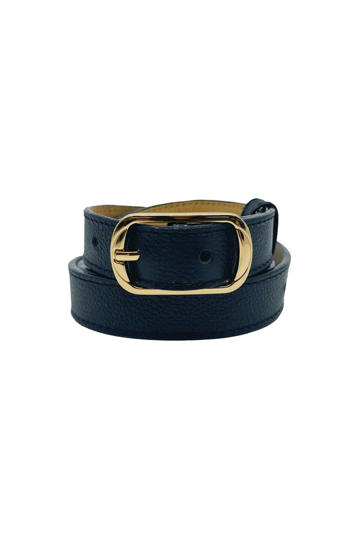 Skinny Belt Navy Belts