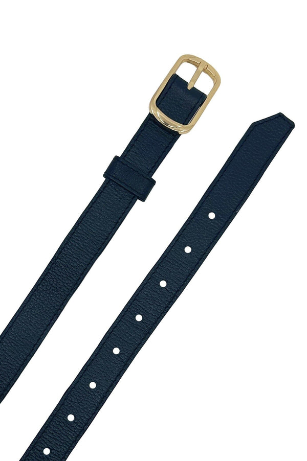 Skinny Belt Navy Belts