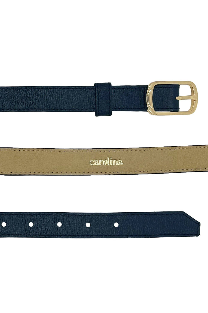 Skinny Belt Navy Belts