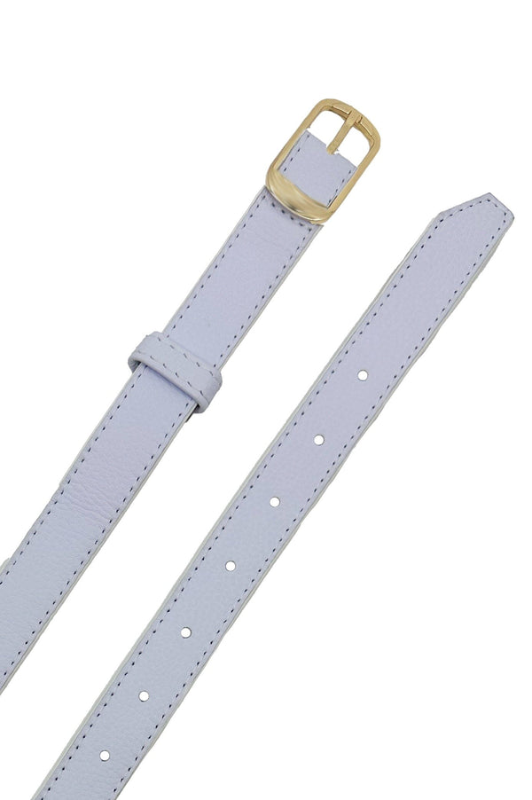 Skinny Belt White Belts