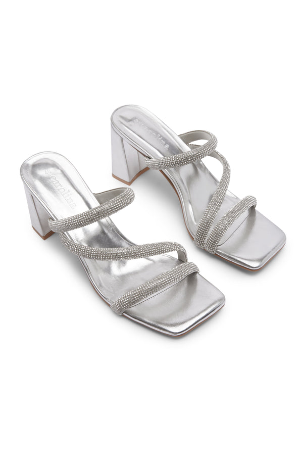 Teresa Heels Silver Shoes