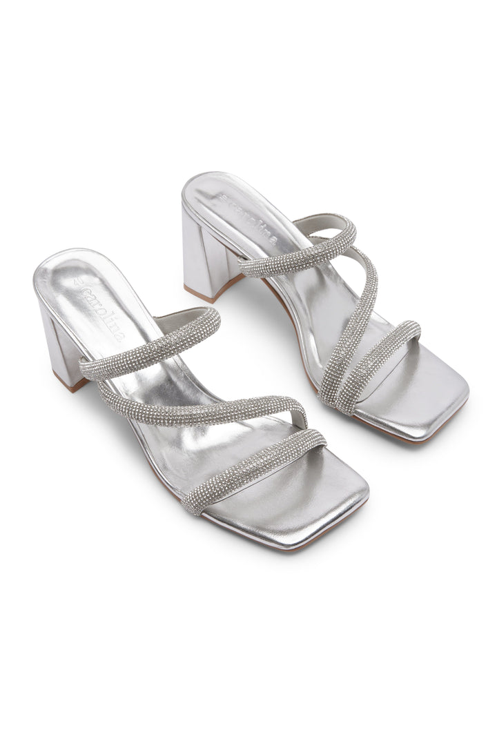 Teresa Heels Silver Shoes