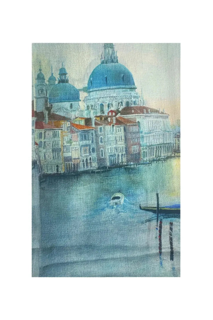 The Grand Canal in Venice Inspired Modal Scarf Scarves