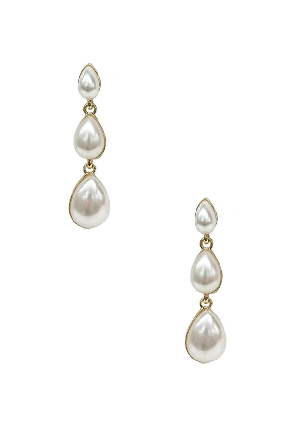 Tullia Pearl Earrings Gold Earrings