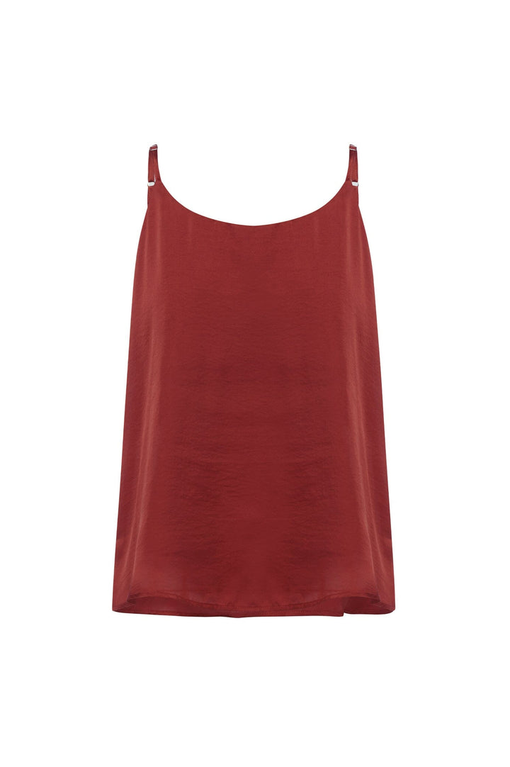 Ana Camisole Top Rust Tops