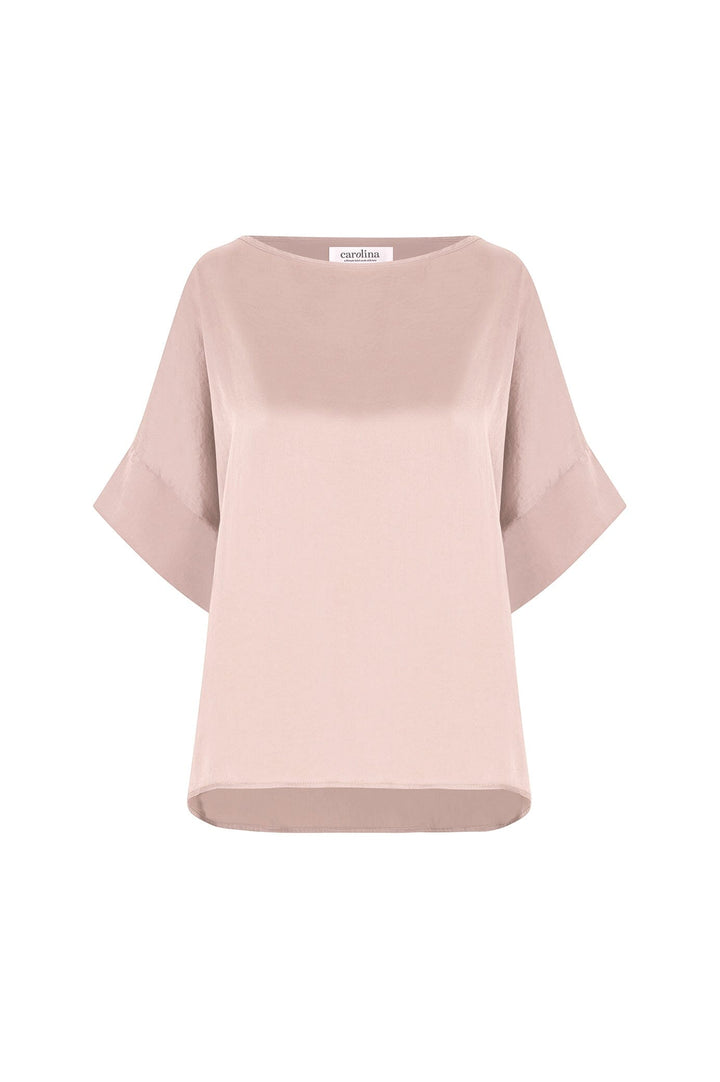 Bianca Short Sleeve Top Champagne Tops