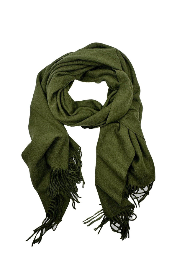 Capri Cashmere Scarf Olive Scarves