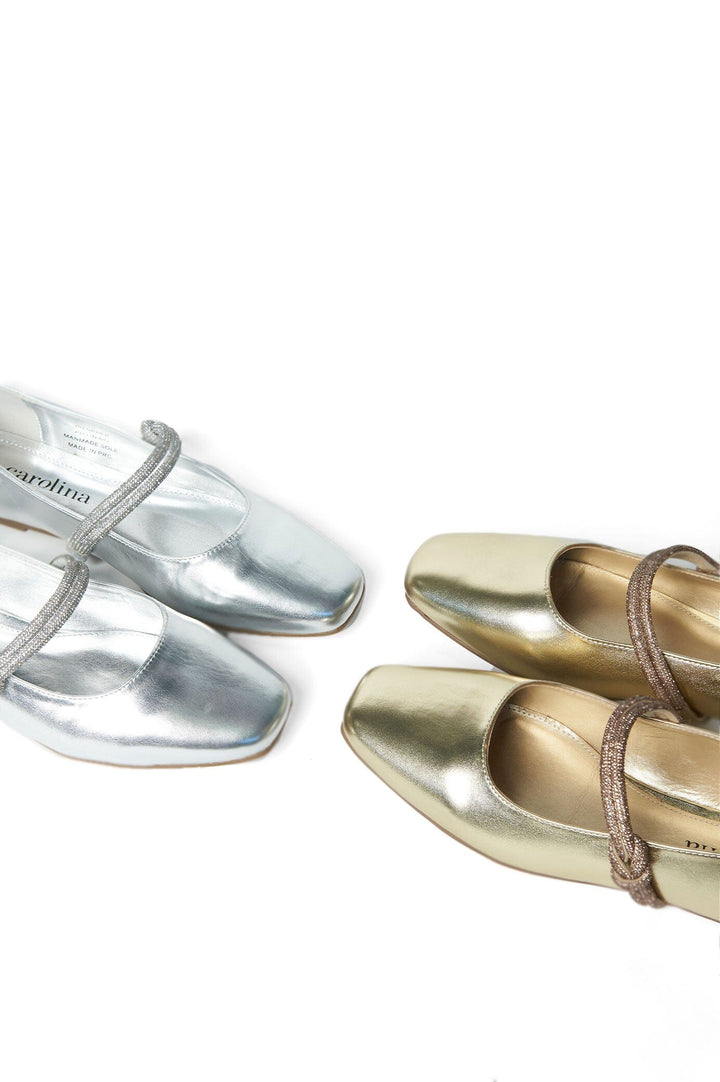 Elara Ballet Flats Gold Shoes