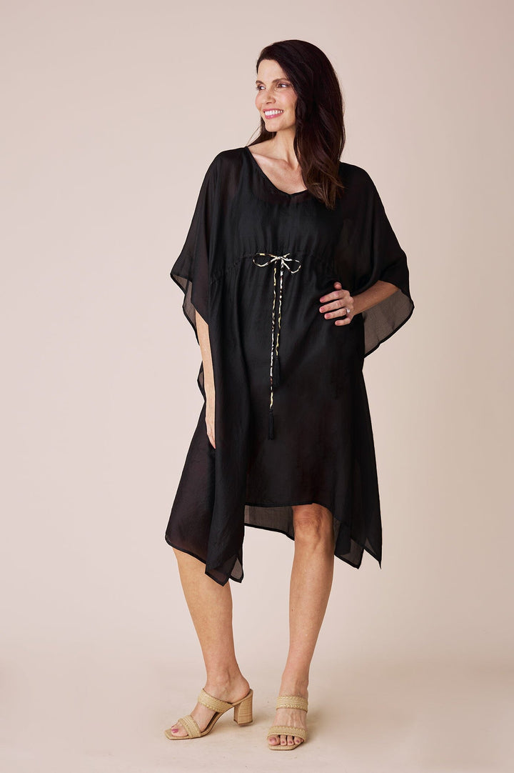 Esmé Silk Kaftan Black kaftan