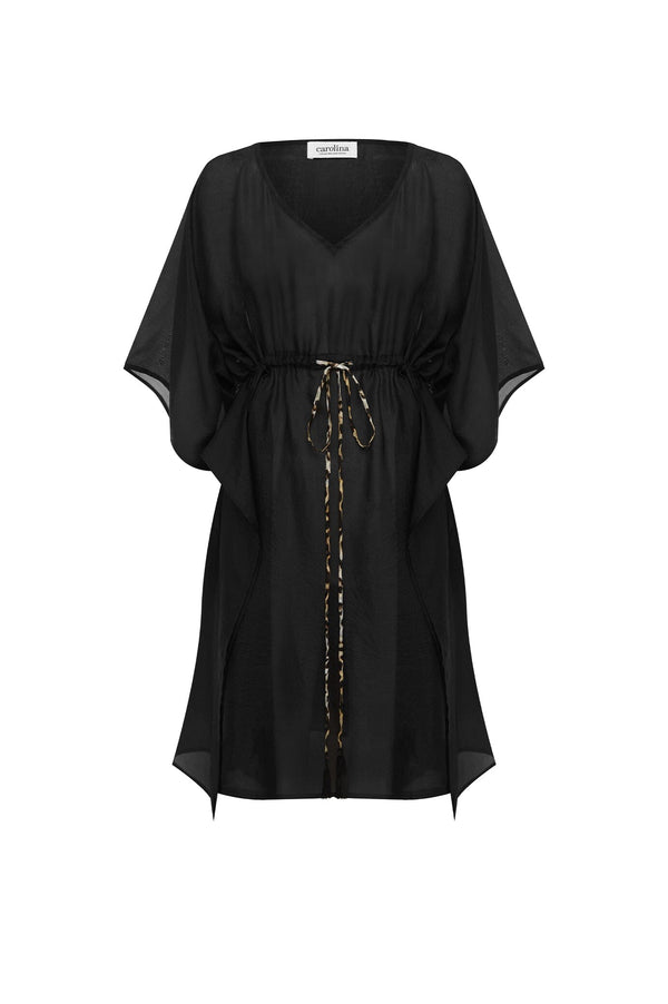 Esmé Silk Kaftan Black-Pre Order kaftan